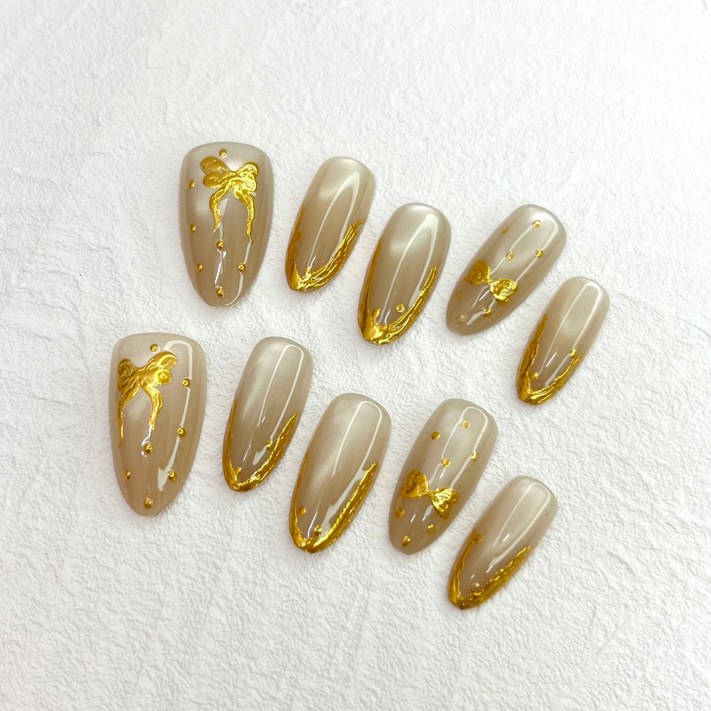 DAsena JAPAN PREMIUM NAIL TIPS S-087(XS,S,M 3個セット)-D1