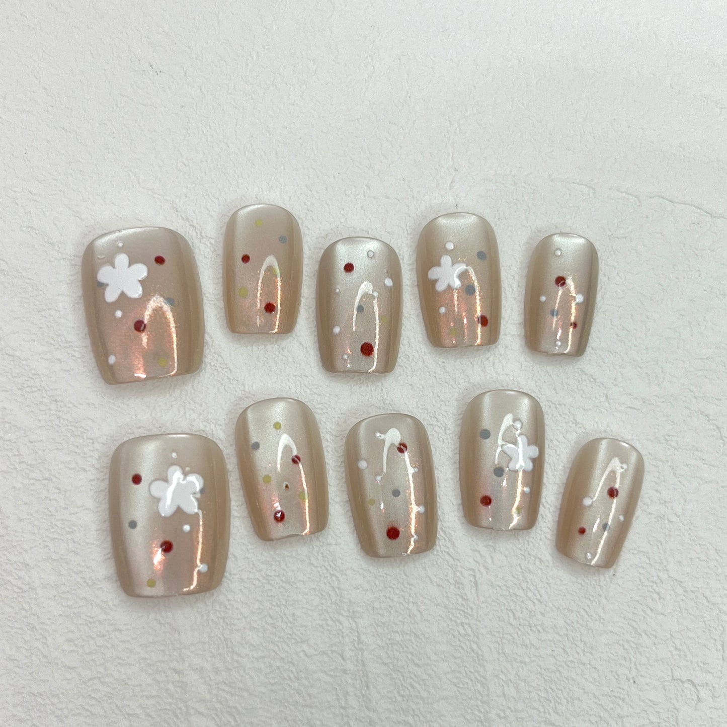 DAsena JAPAN PREMIUM NAIL TIPS S-076(XS,S,M 3個セット)-C22