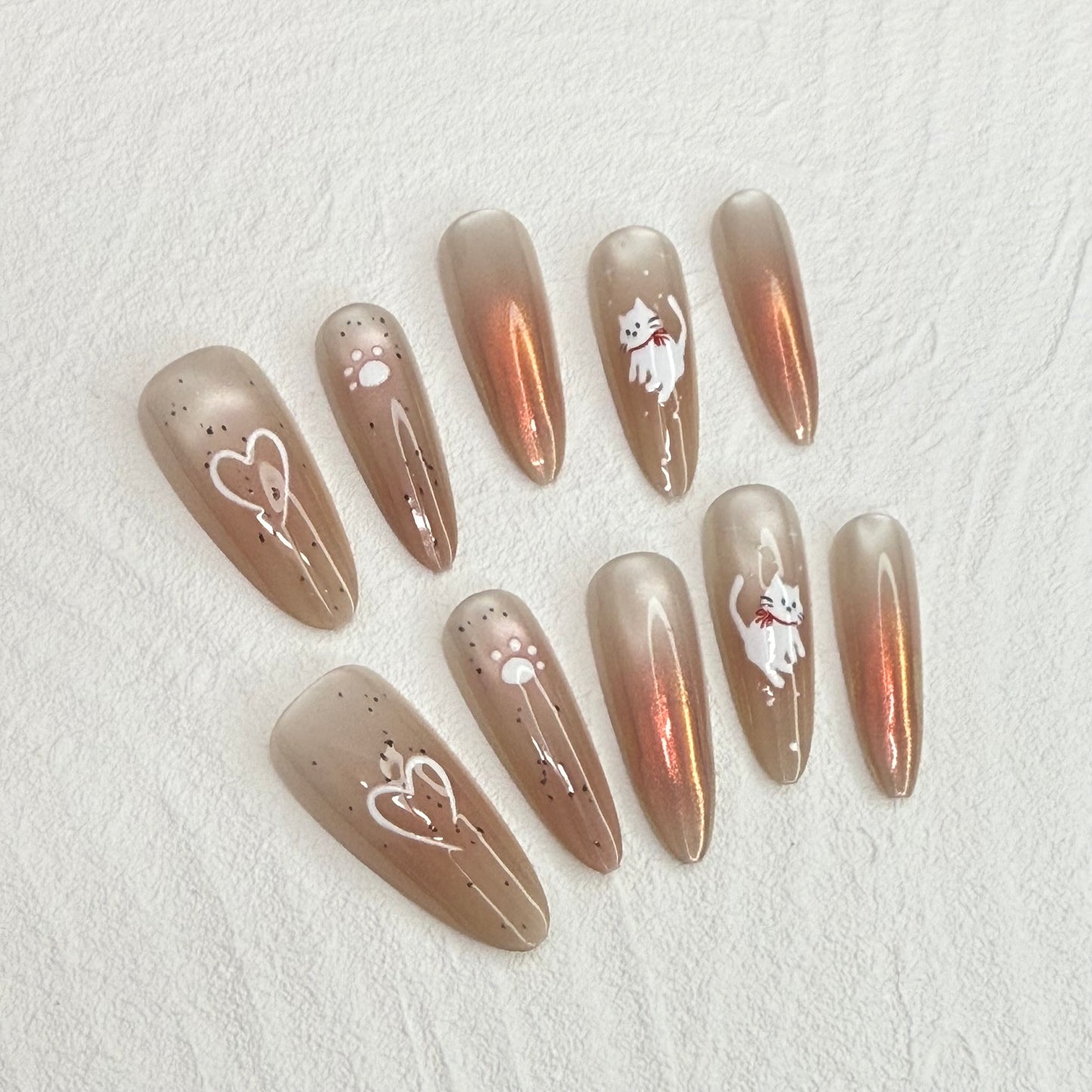 DAsena JAPAN PREMIUM NAIL TIPS S-051(XS,S,M 3個セット)-D24