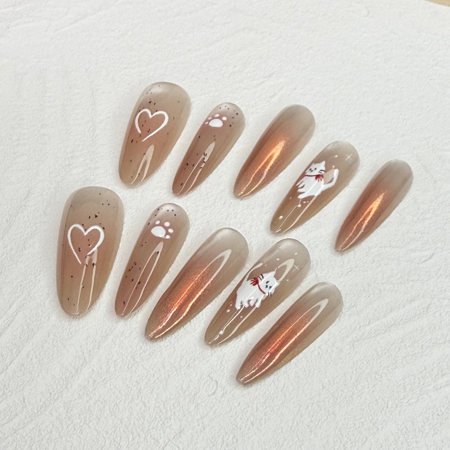 DAsena JAPAN PREMIUM NAIL TIPS S-051(XS,S,M 3個セット)-D24