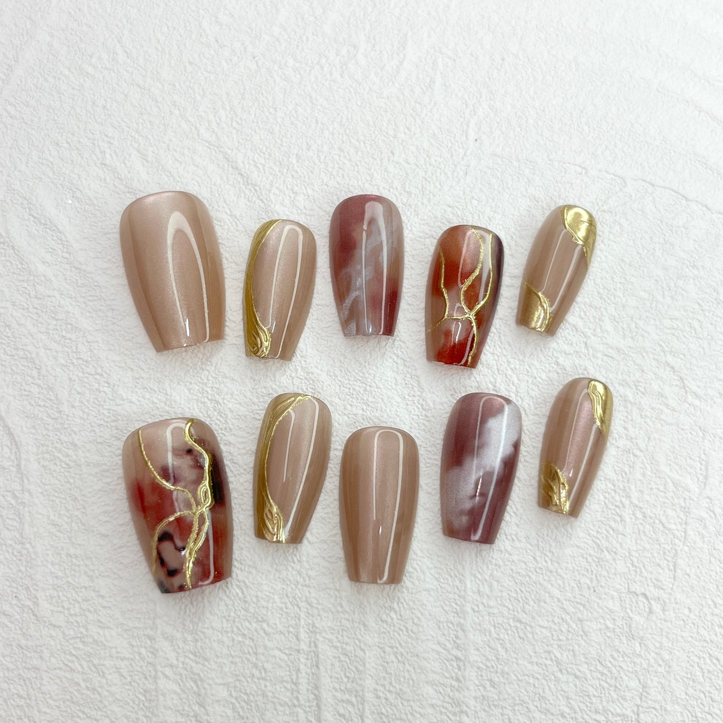 DAsena JAPAN PREMIUM NAIL TIPS S-097(XS,S,M 3個セット)-D23