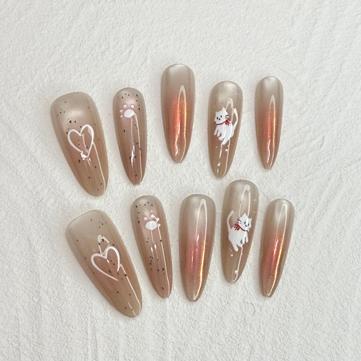 DAsena JAPAN PREMIUM NAIL TIPS S-051(XS,S,M 3個セット)-D24