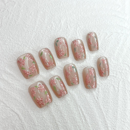 DAsena JAPAN PREMIUM NAIL TIPS S-103(XS,S,M 3個セット)-C24